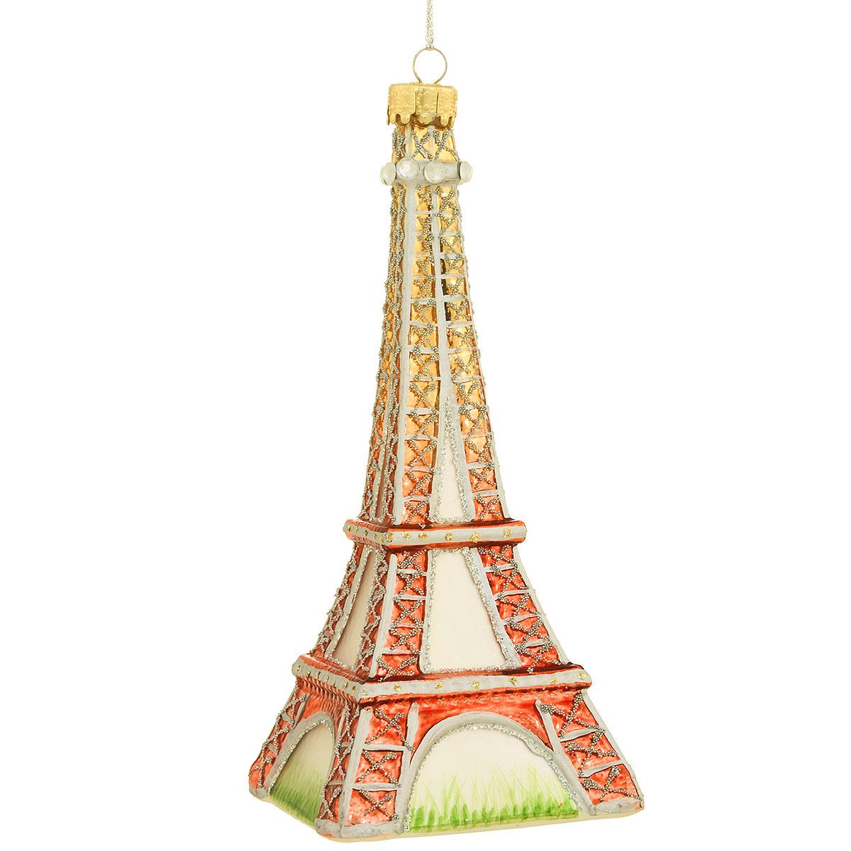 Eiffel Tower Glass Ornament