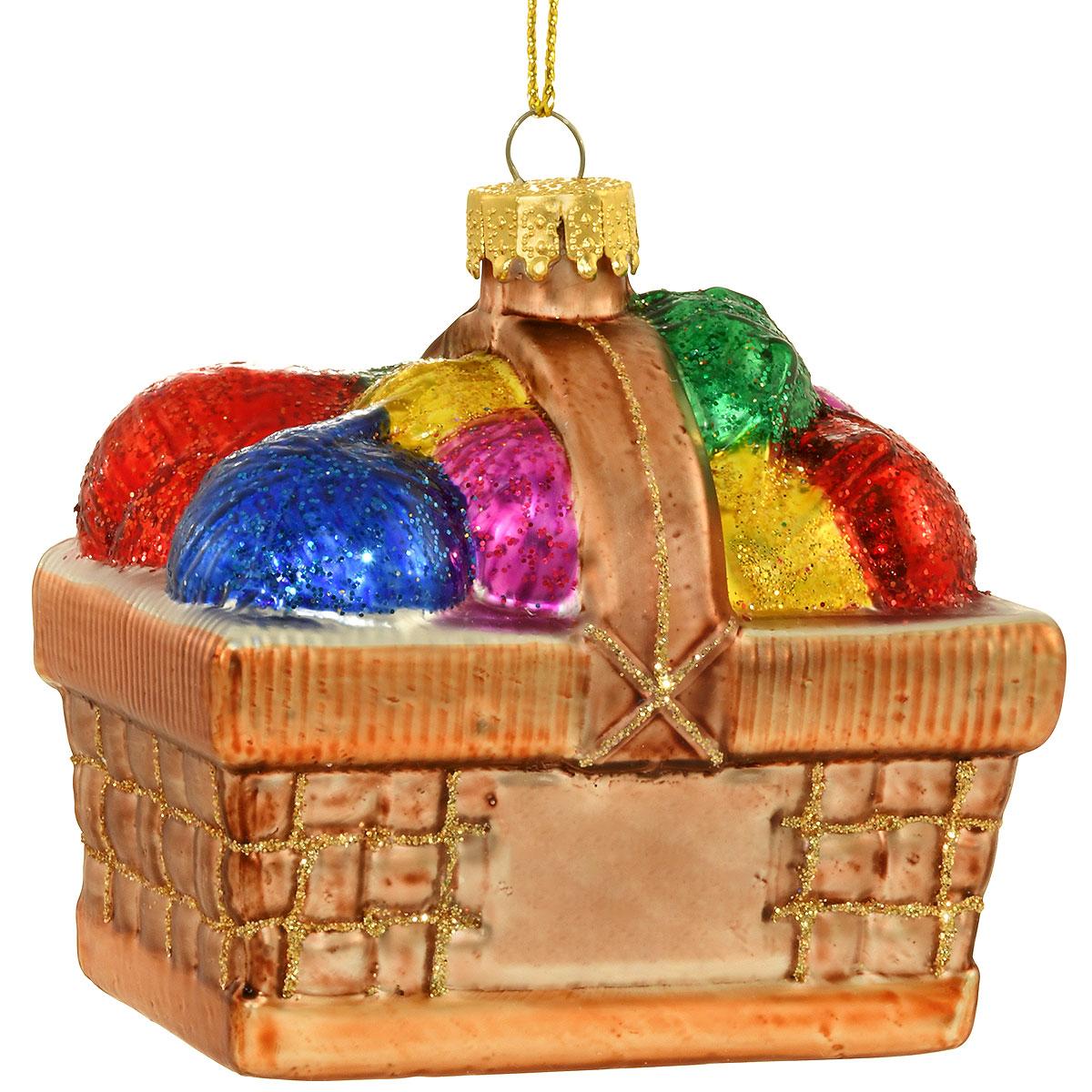 Personalized Wool Basket Ornament
