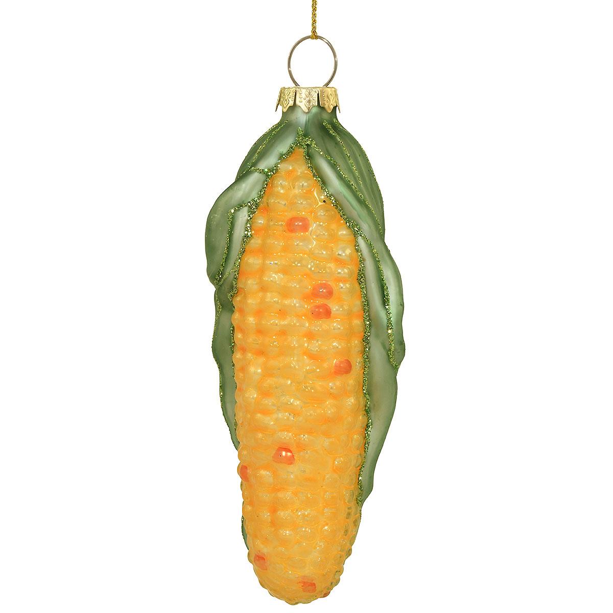 Corn Cob Glass Ornament