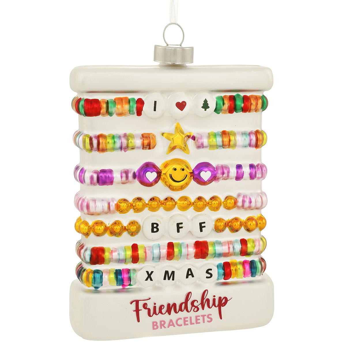 Friendship Bracelets Glass Ornament