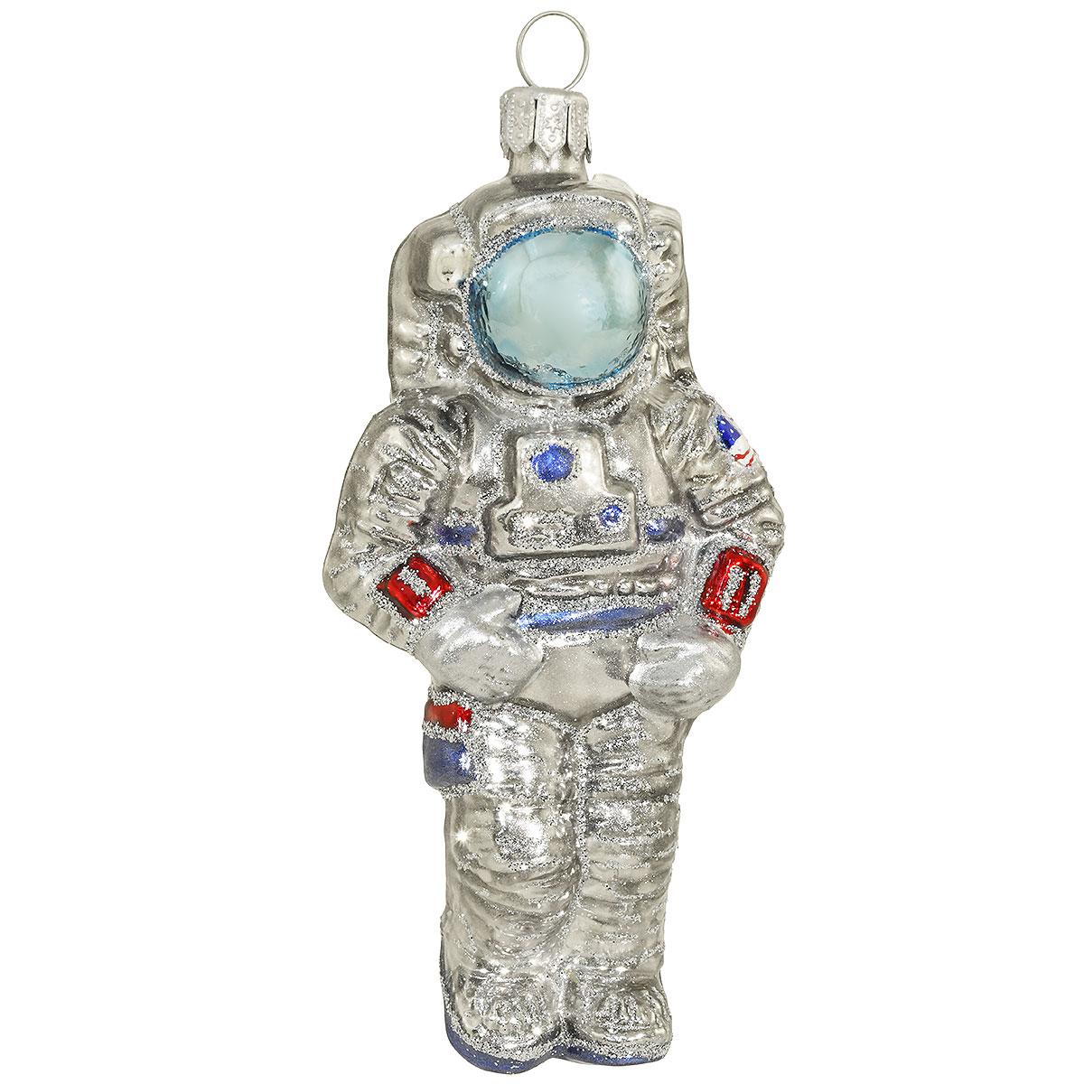 Astronaut Glass Ornament
