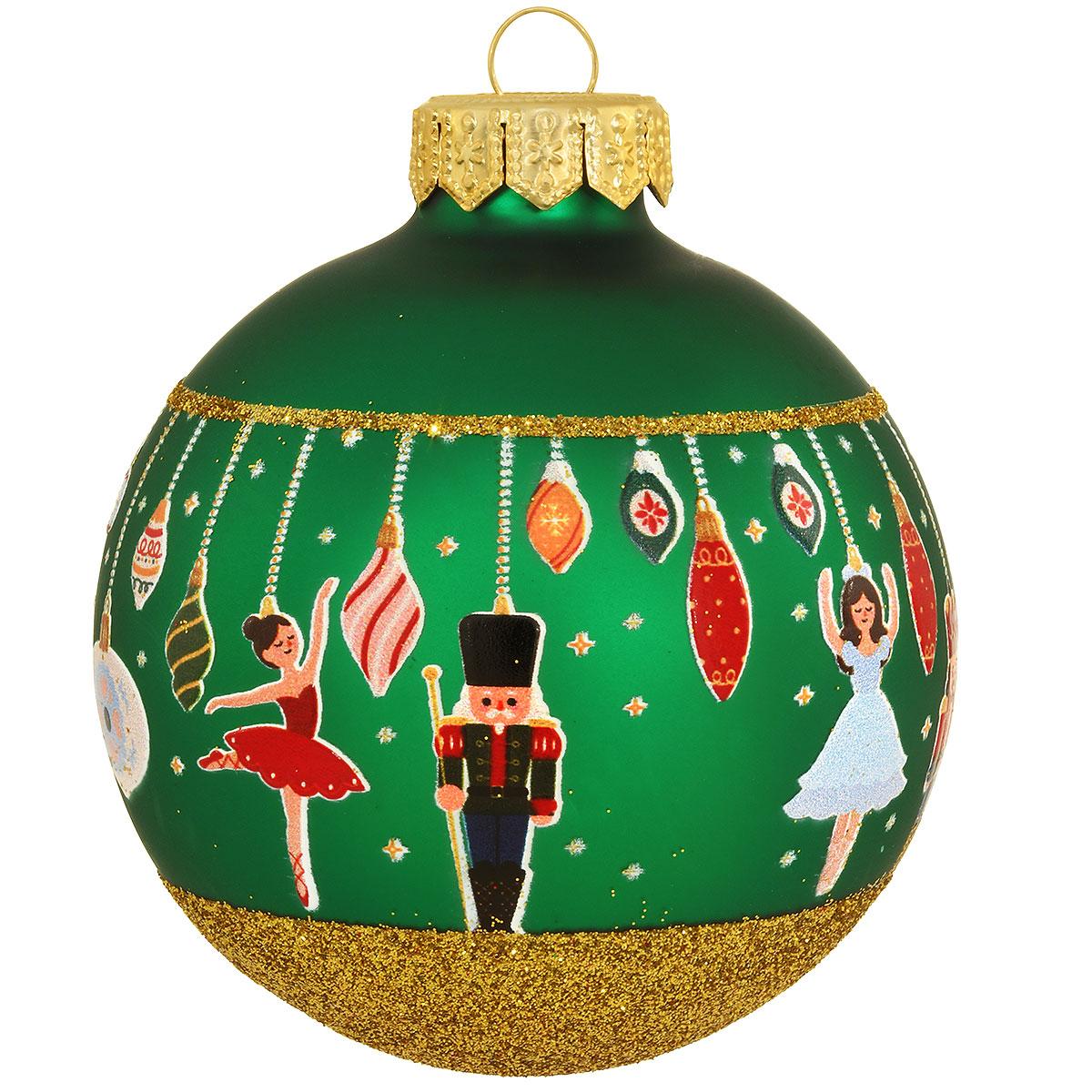 Nutcracker Glass Ornament