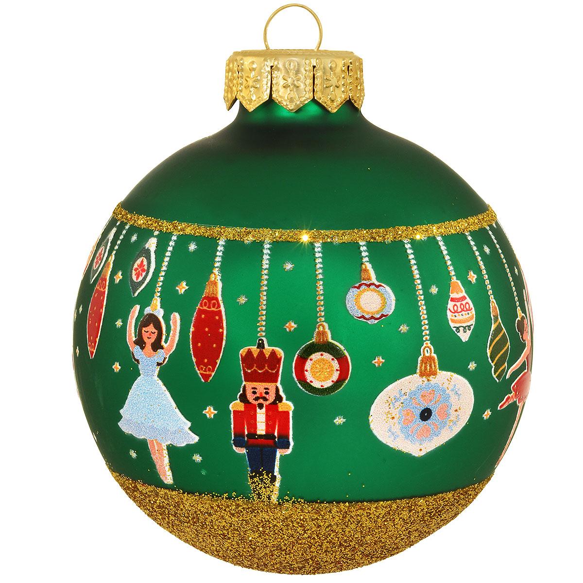 Nutcracker Glass Ornament