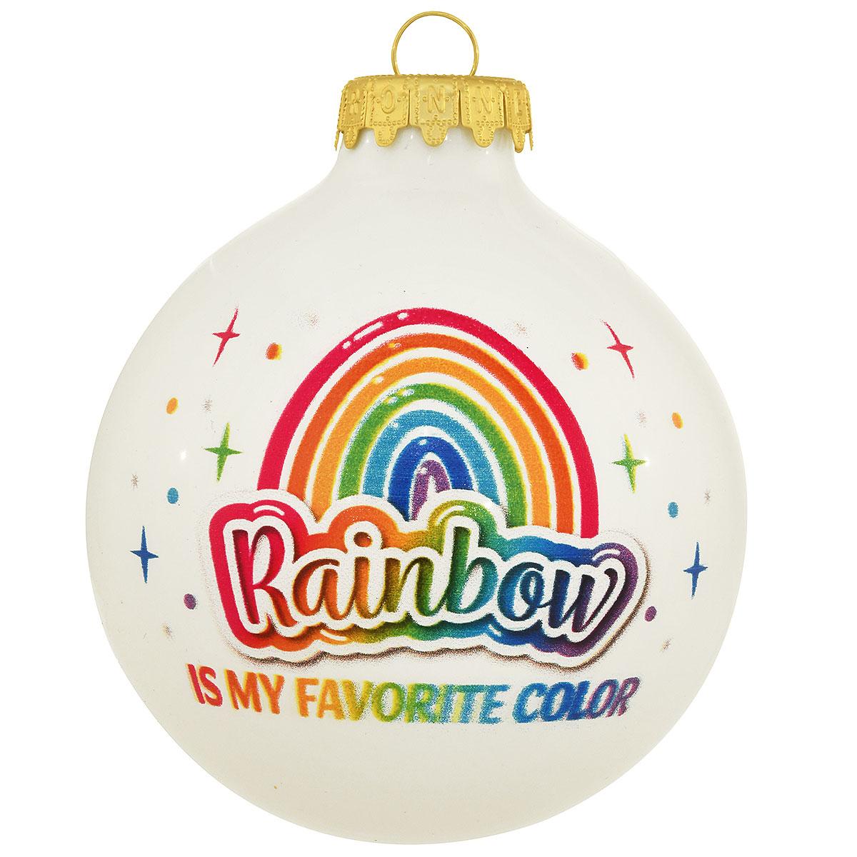 Rainbow Is My Favorite Color Glass