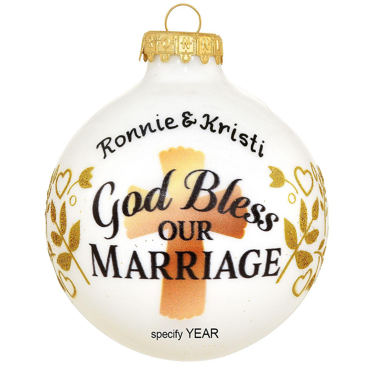 Personalized God Bless Our Marriage