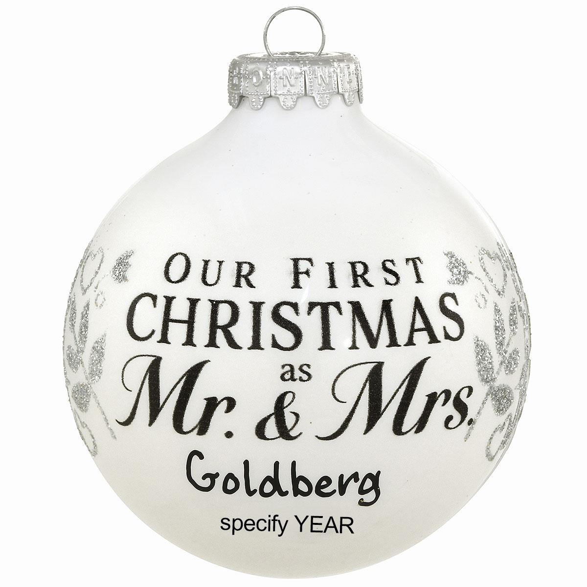 Personalized Our First Christmas