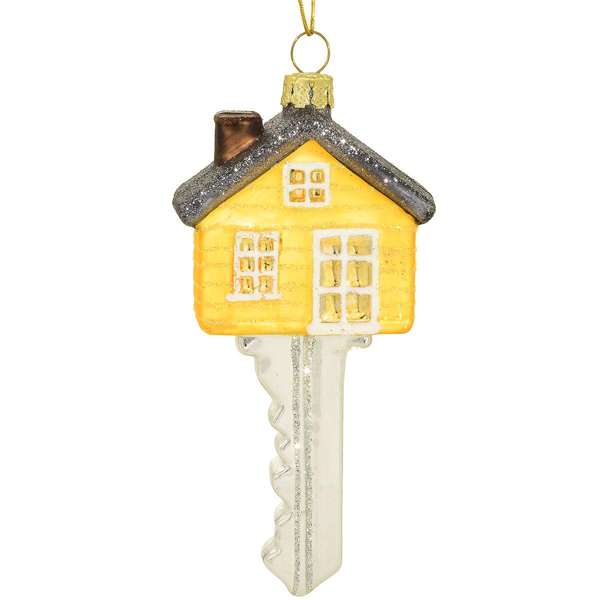Key Glass Ornament