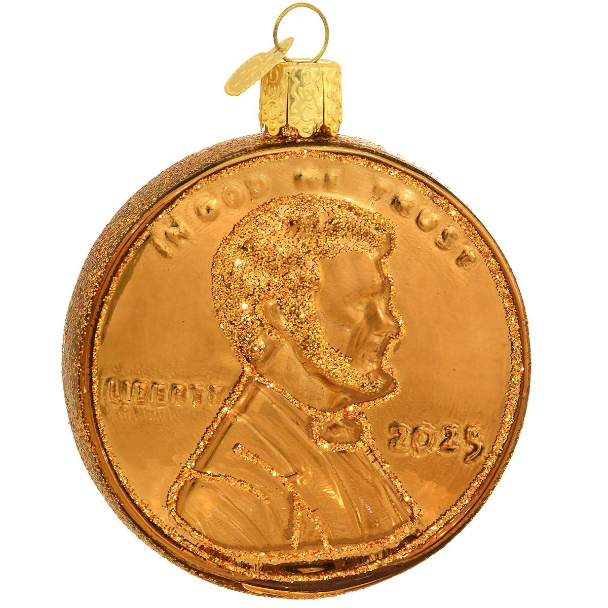 Not-A-Penny-More Glass Ornament