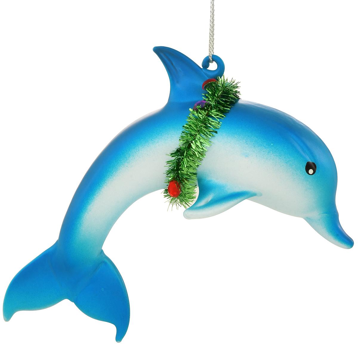 Dolphin Spun Glass Ornament