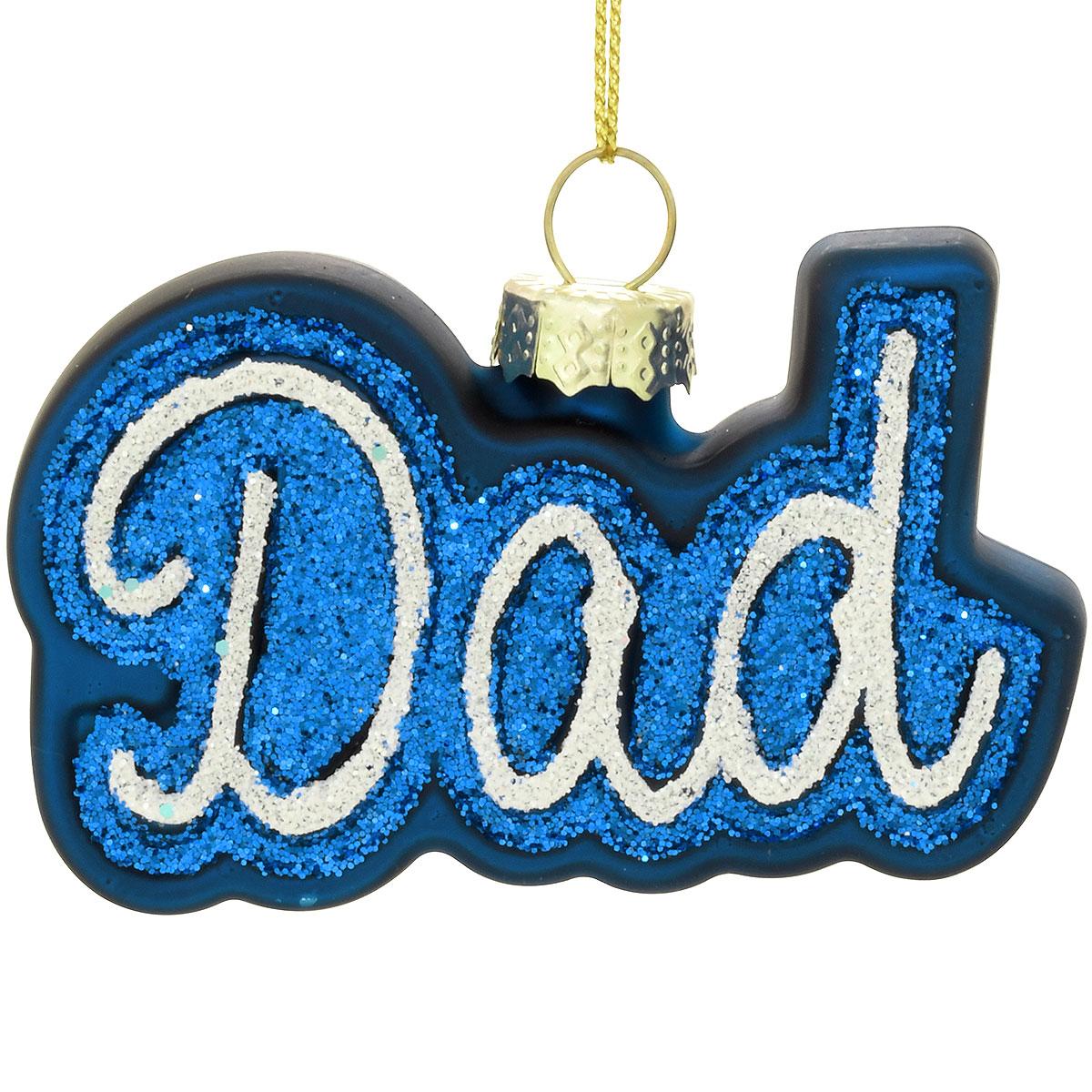Dad Glass Ornament