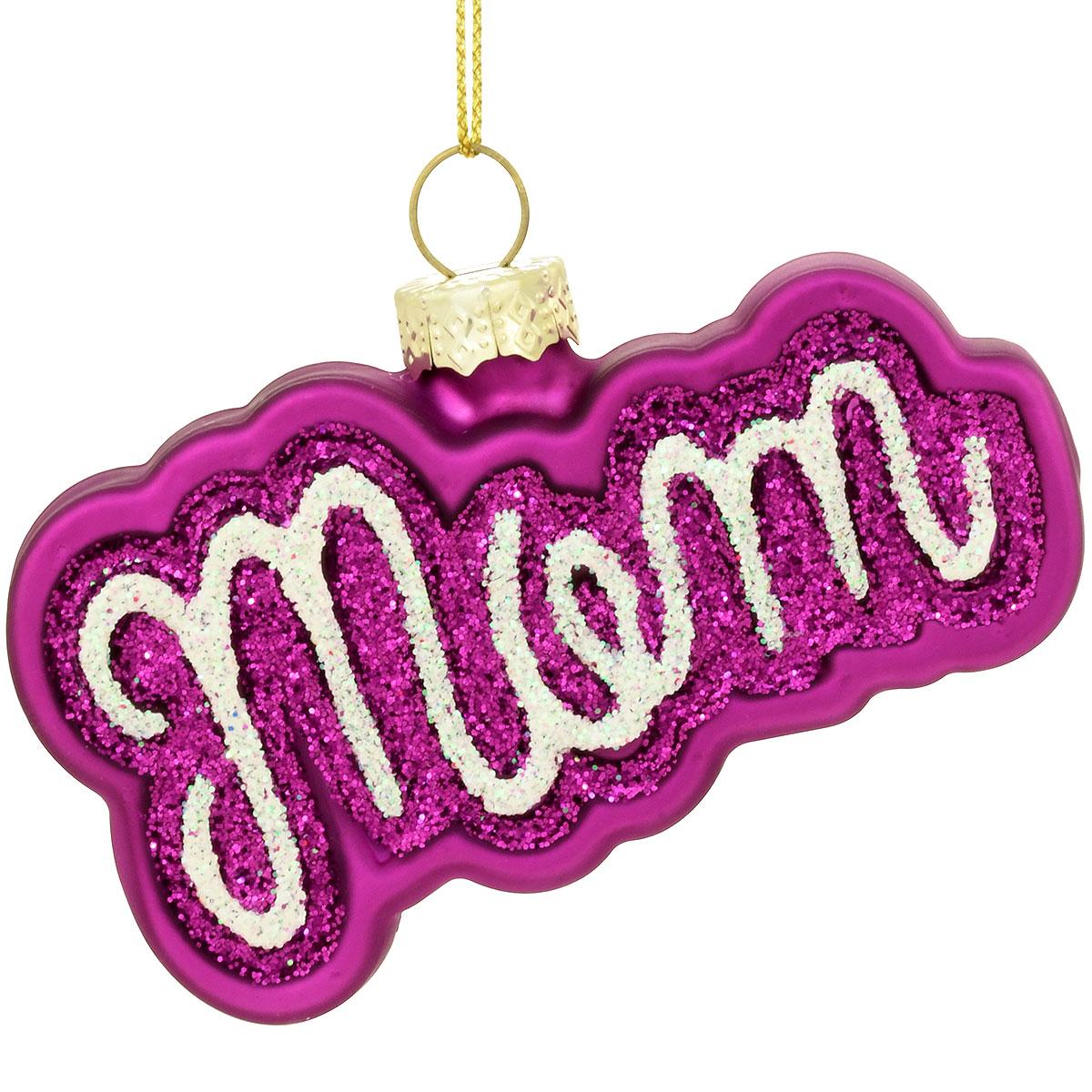 Mom Glass Ornament