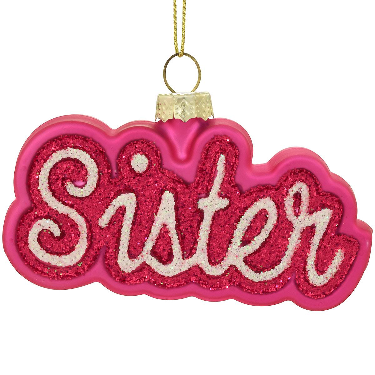 Sister Glass Ornament