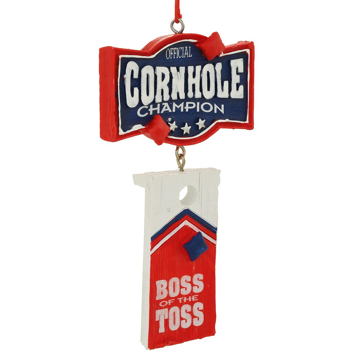 Cornhole Game Resin Ornament