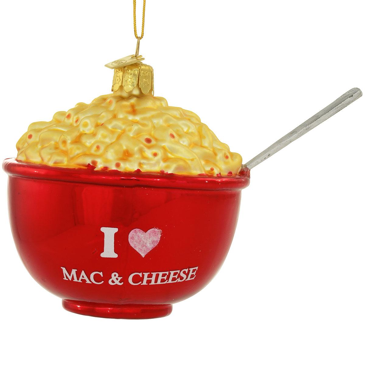 I Love Mac And Cheese Bowl Ornament