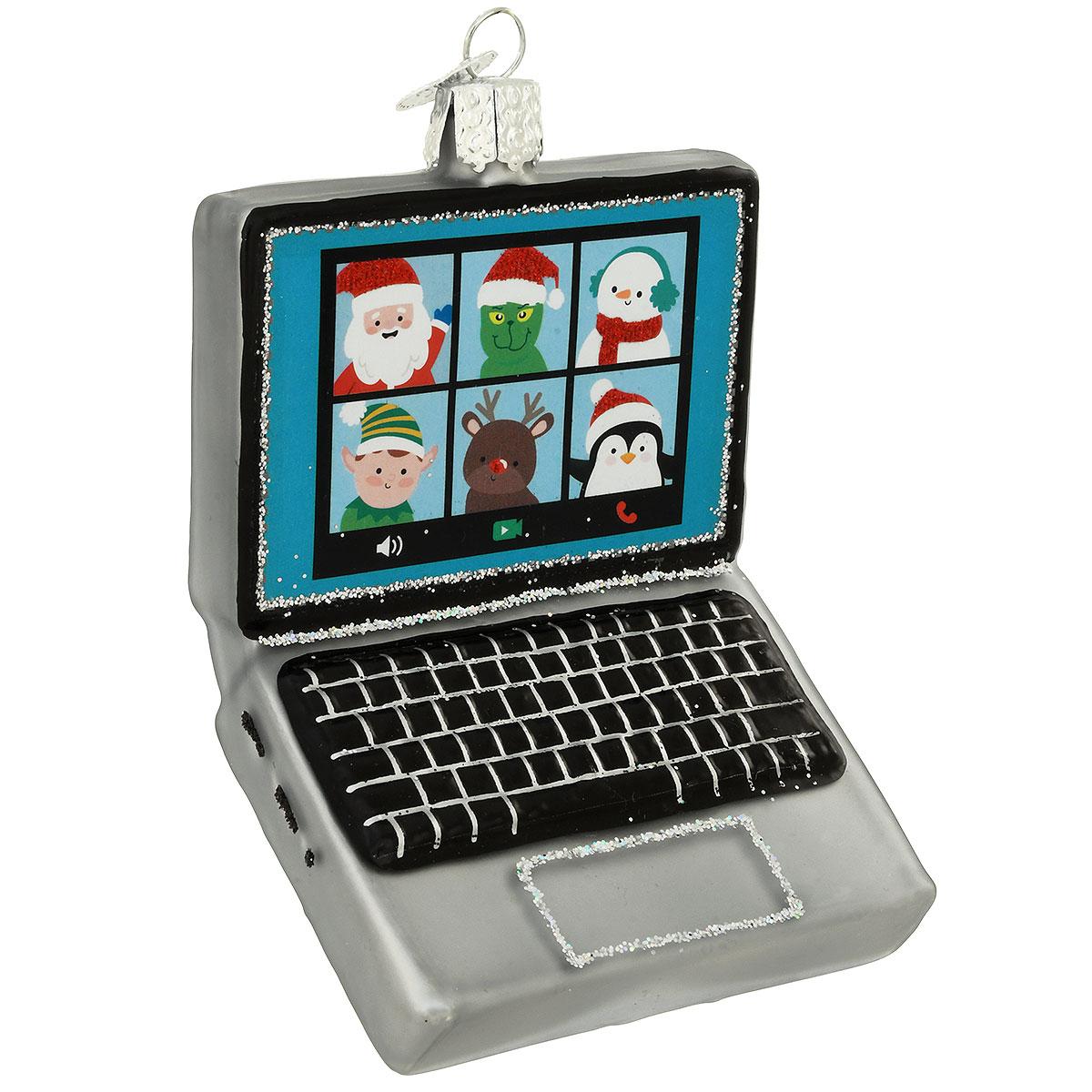 Virtual Friends Laptop Ornament