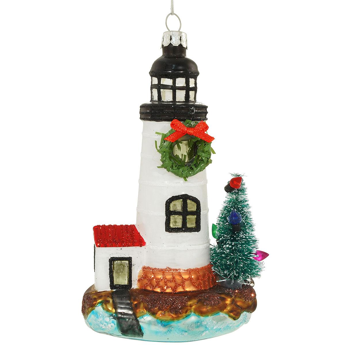 Lighthouse With Tree Ornament