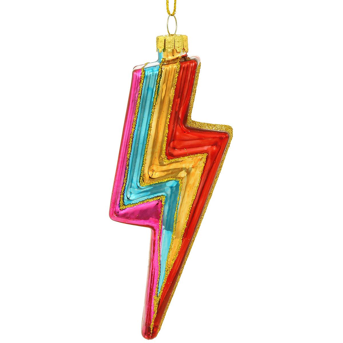 Lightning Bolt Multi Color Ornament