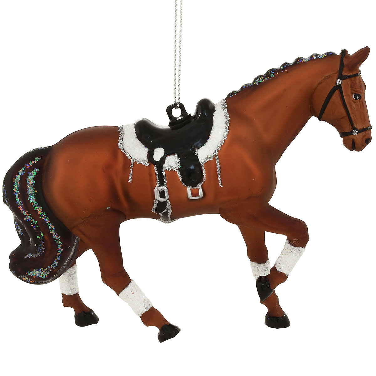 Horse Brown With Saddle