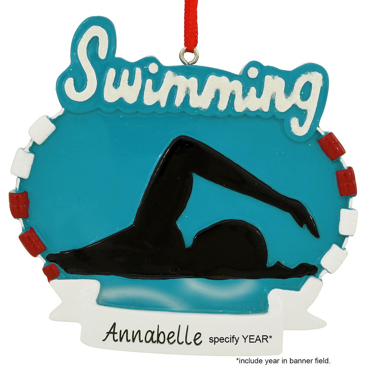 Swimming Resin Ornament