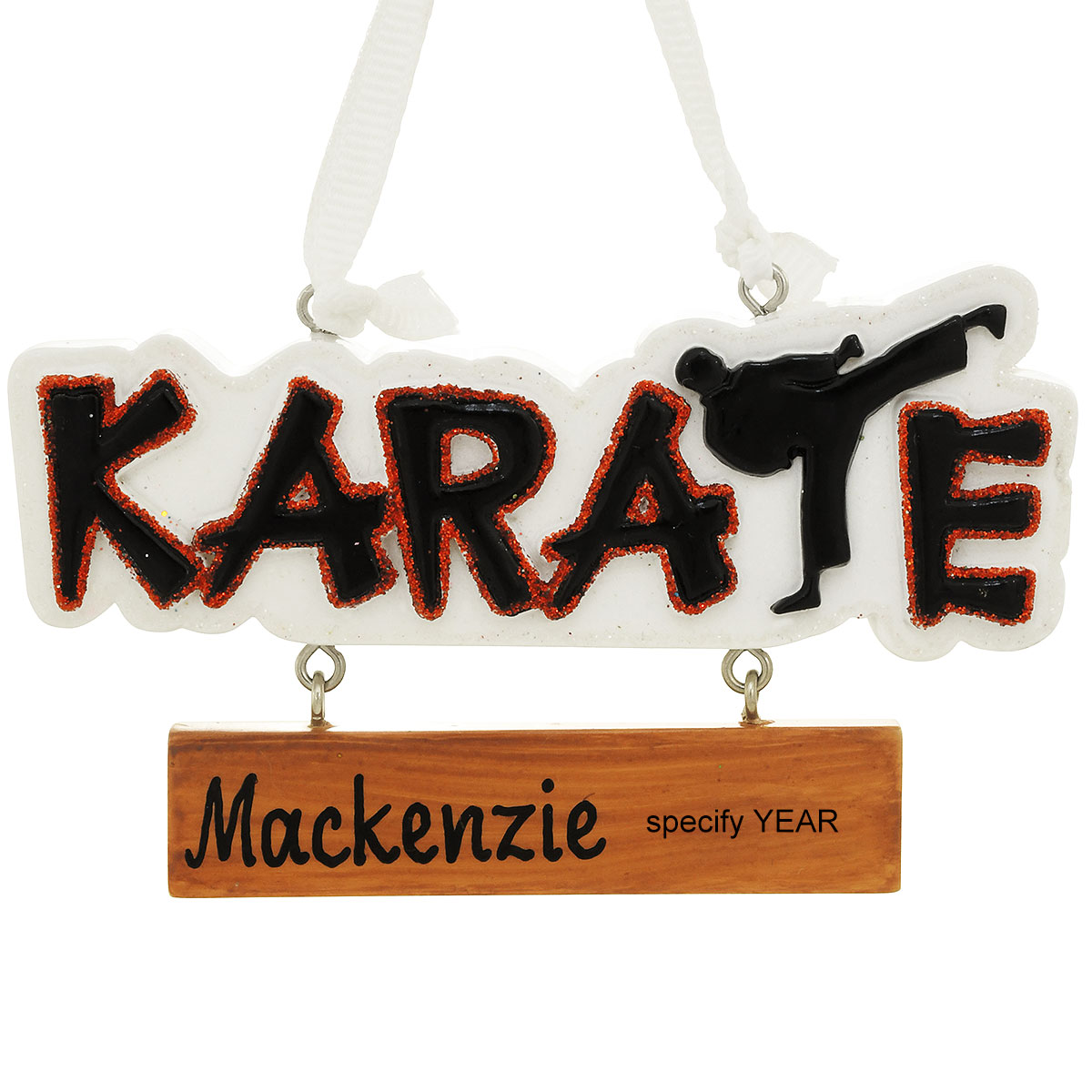 Personalized Karate Ornament