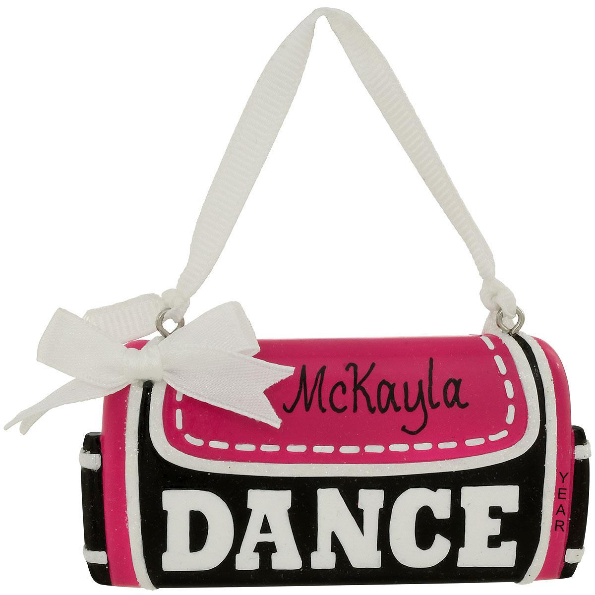 Pink Dance Bag Ornament