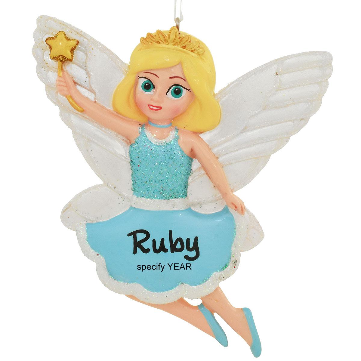 Fairy In Blue Dress Ornament