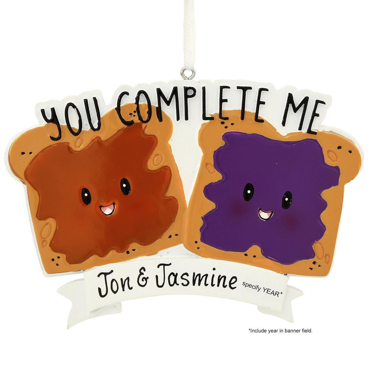 You Complete Me PB&J Ornament