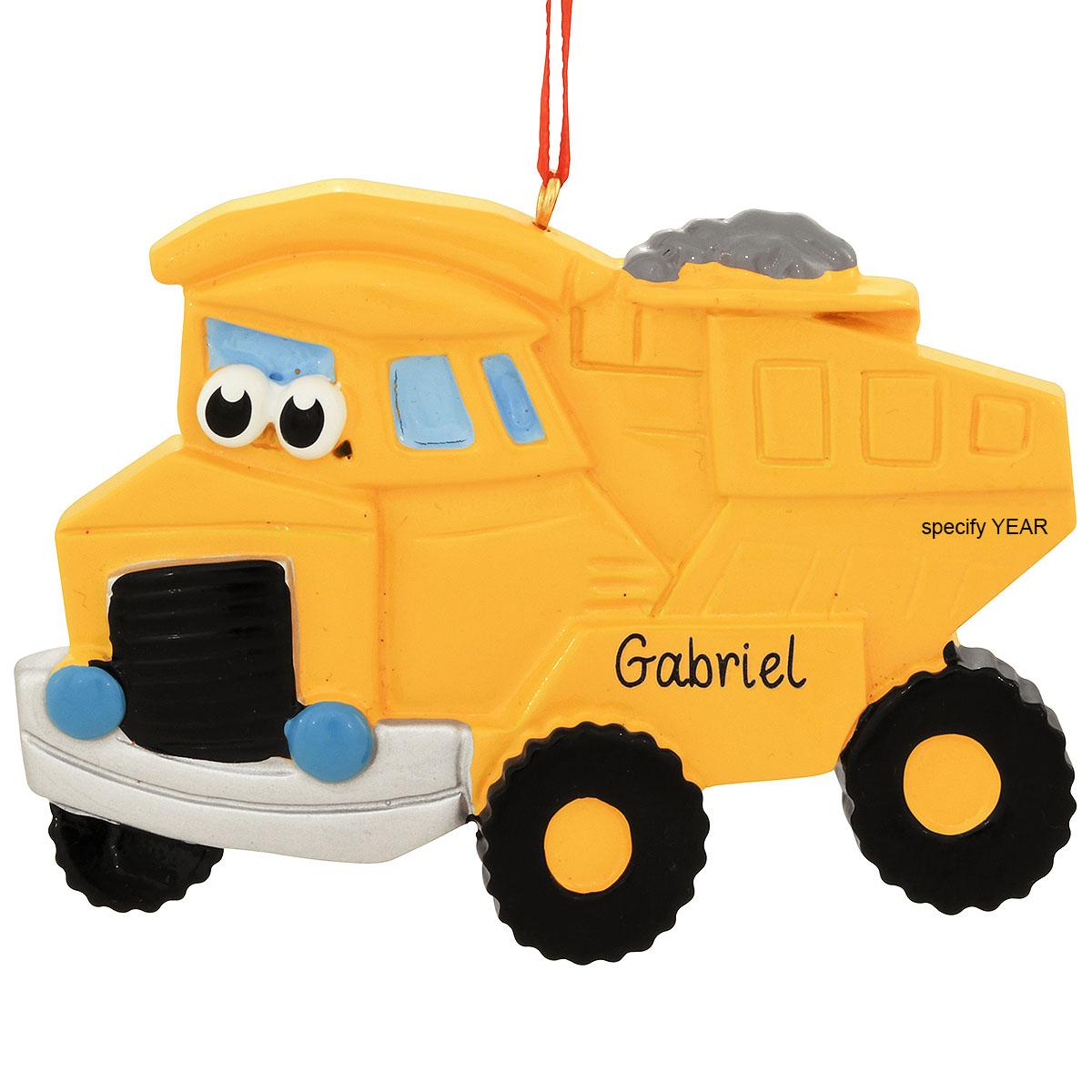 Personalized Dump Truck With Eyes