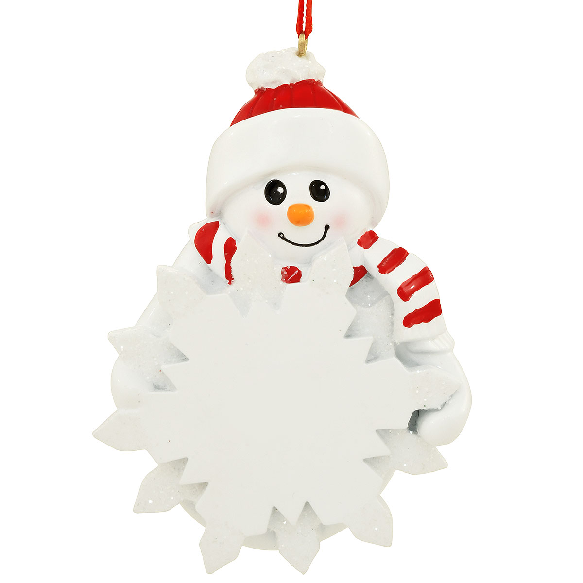Snowman Holding Snowflake