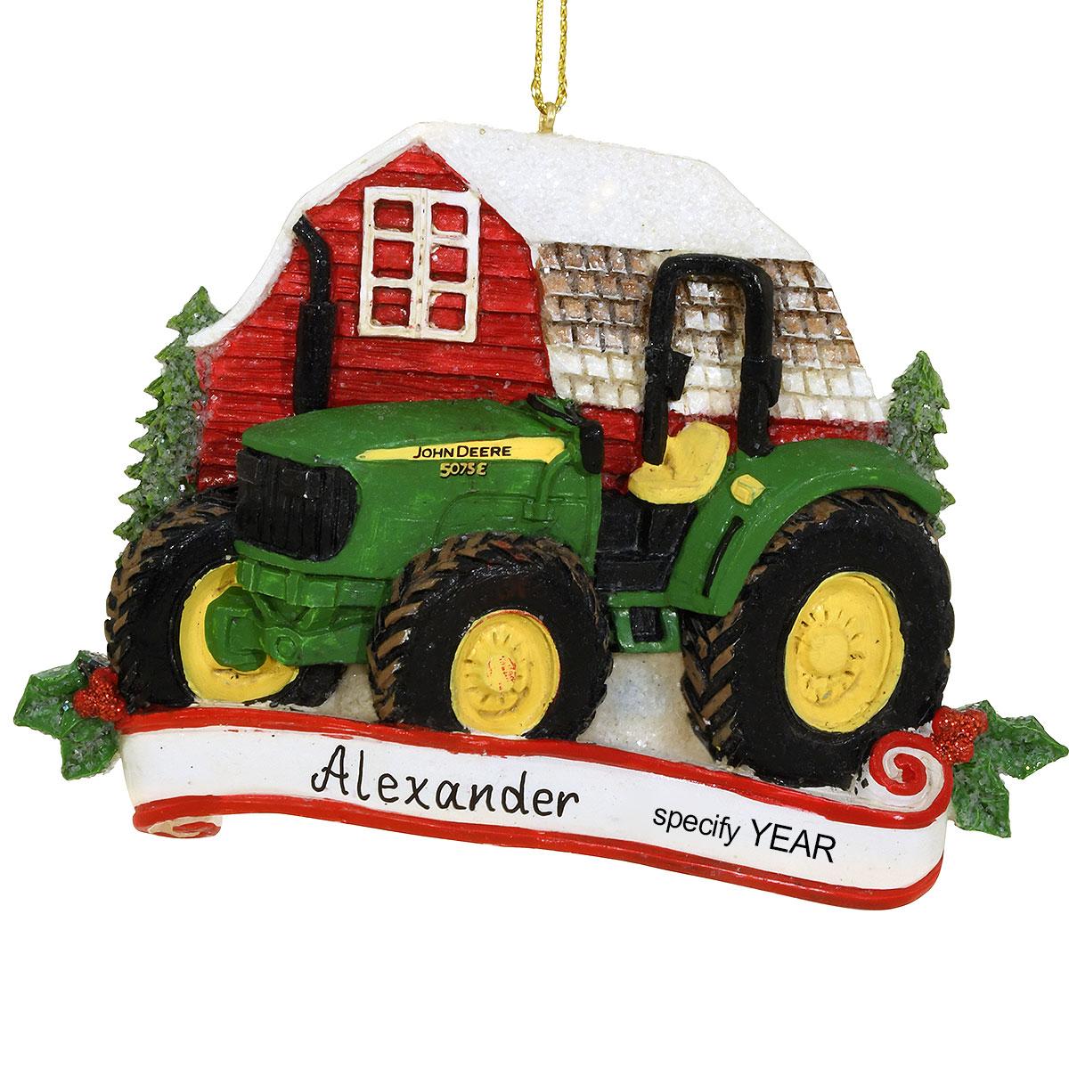 Personalized John Deere With Barn