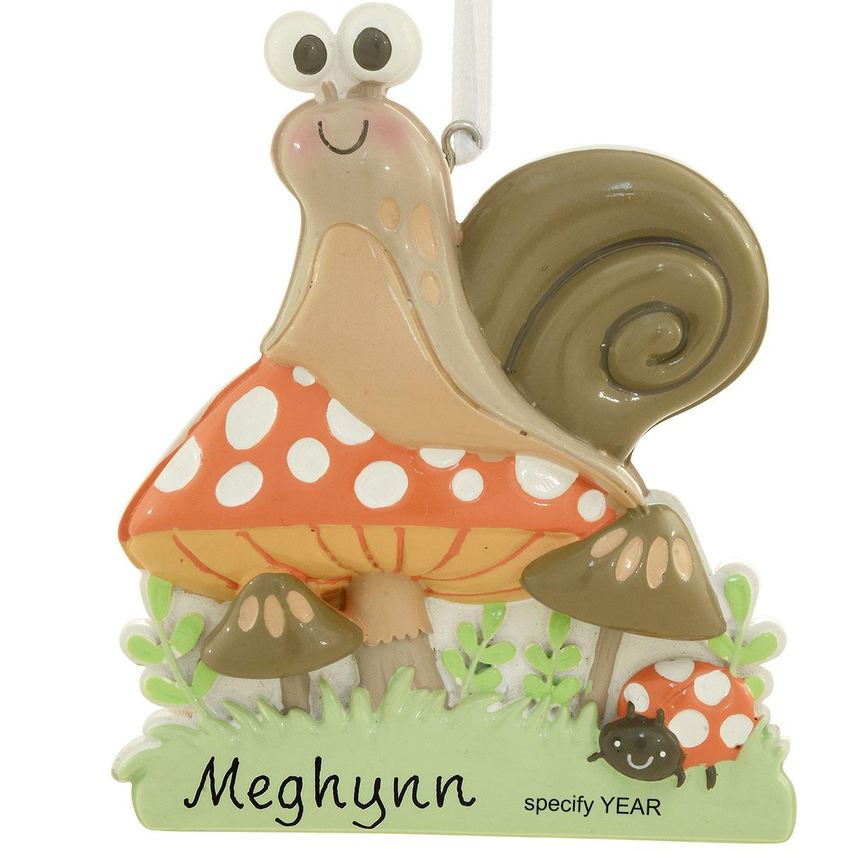 Personalized Snail With Mushrooms