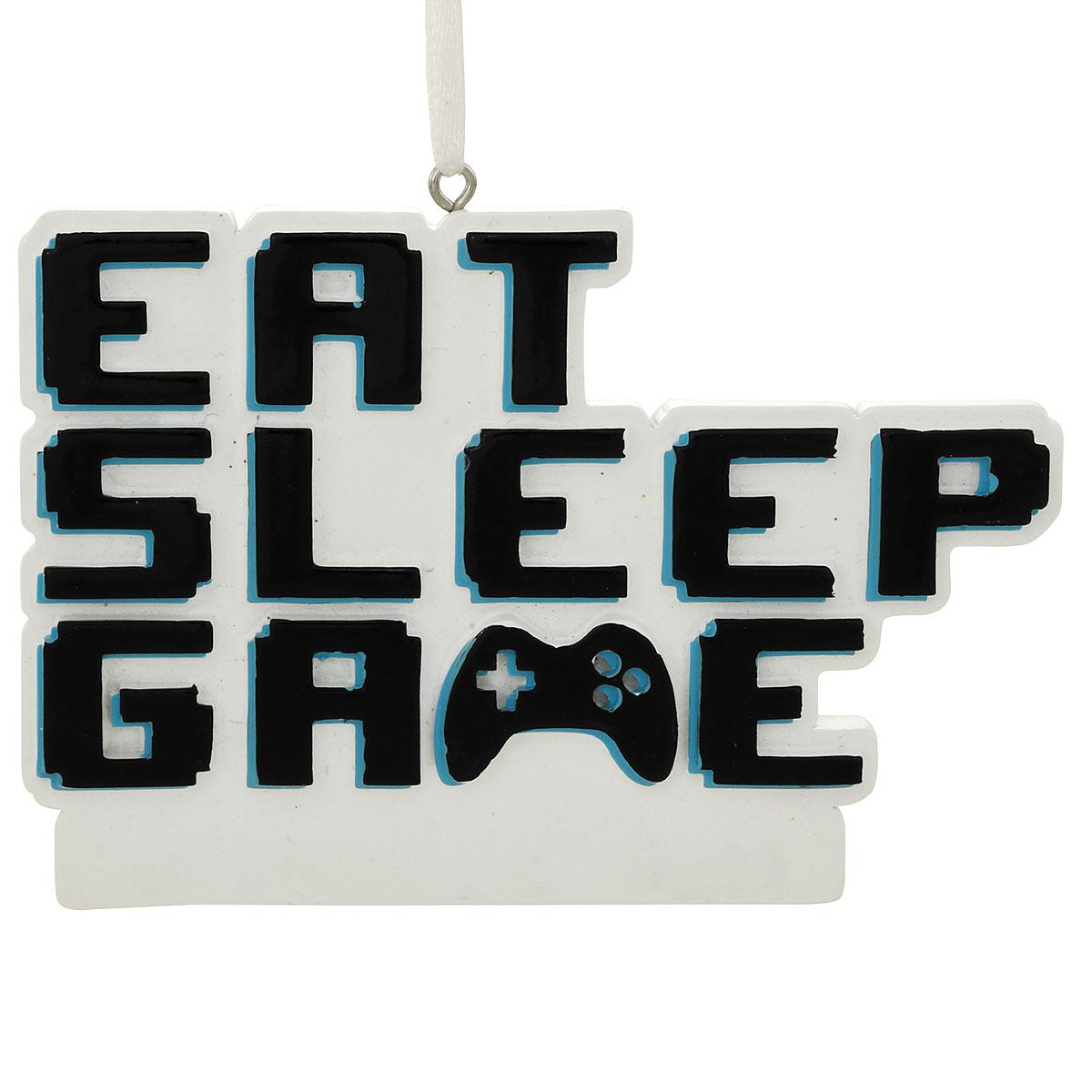 Eat Sleep Game Ornament