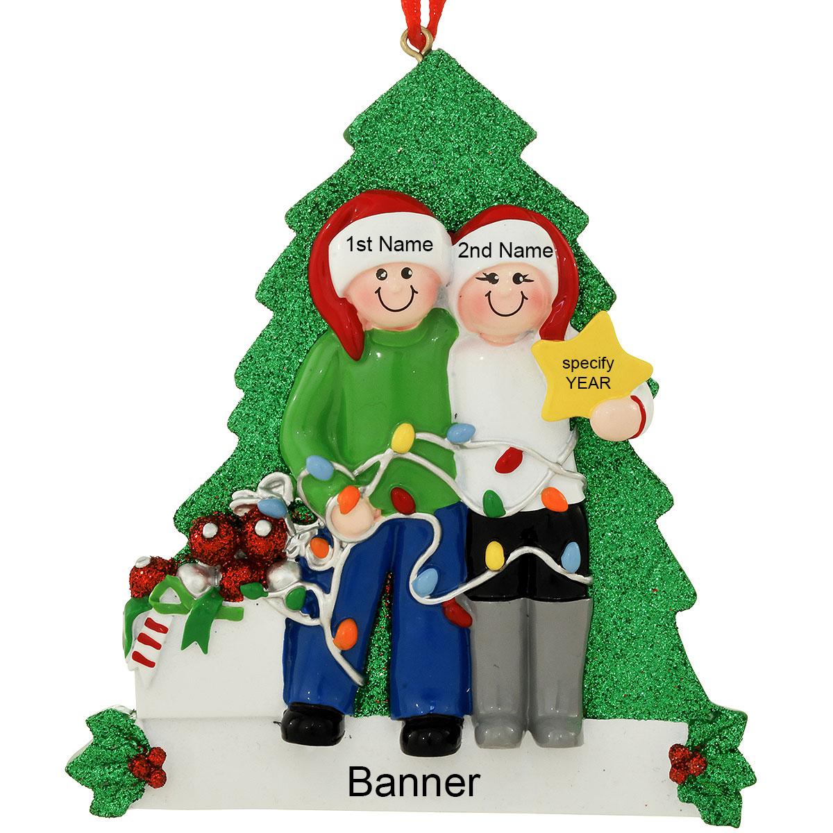 Personalized Decorating Tree Couple