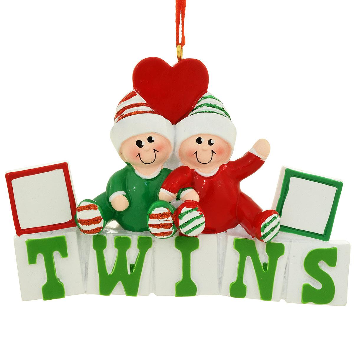 Personalized Twins First Christmas
