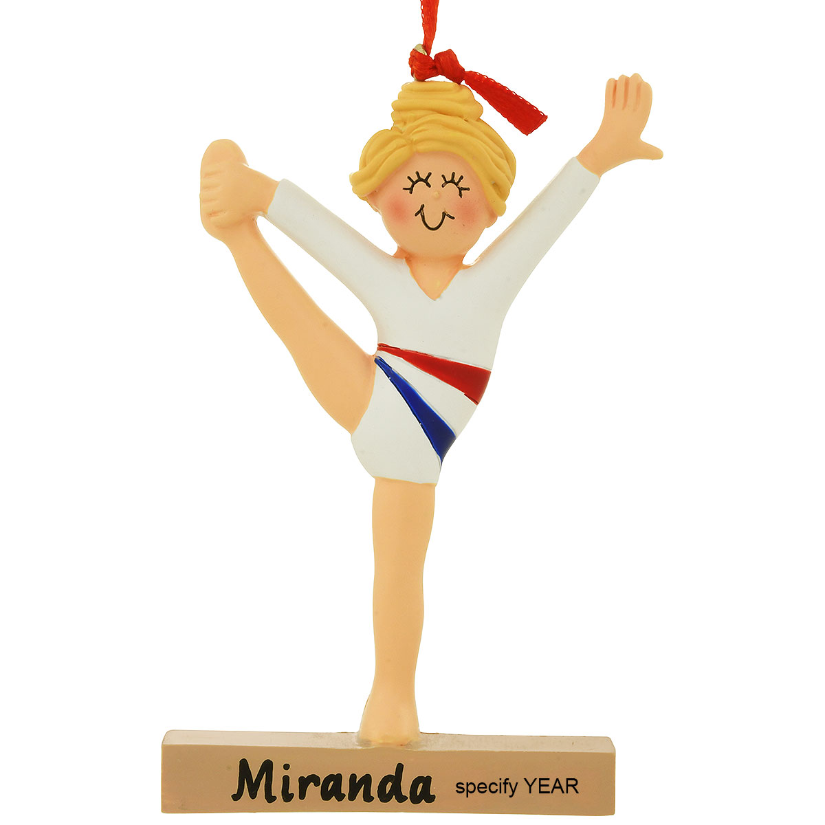 Personalized Gymnast Child Blonde