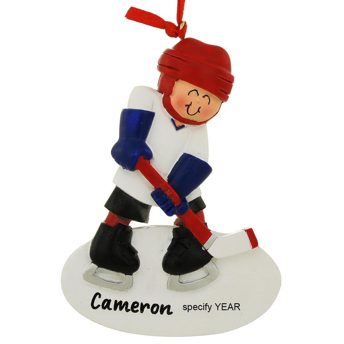 Personalized Hockey Child Ornament