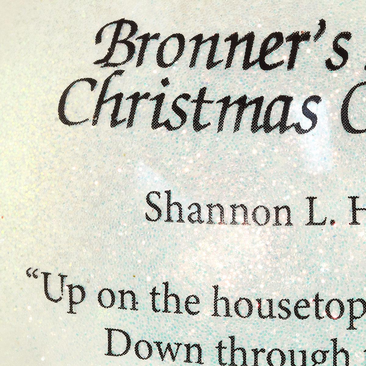 Bronner's 2022 Annual Christmas Ornament Up On The Housetop Santa