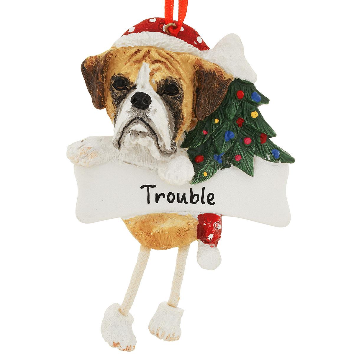 Personalized Boxer Ornament