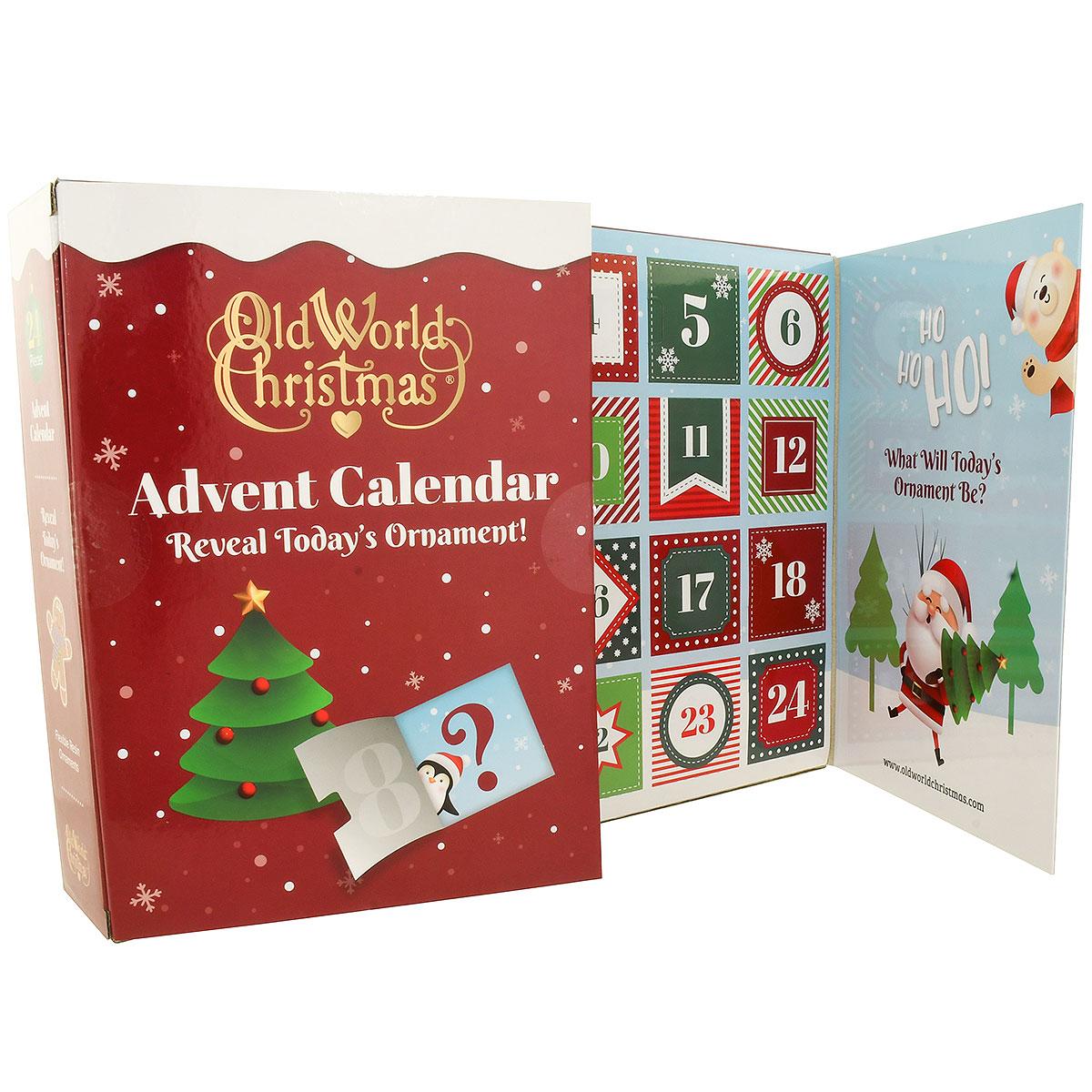 Advent Calendar Ornaments 24 Piece