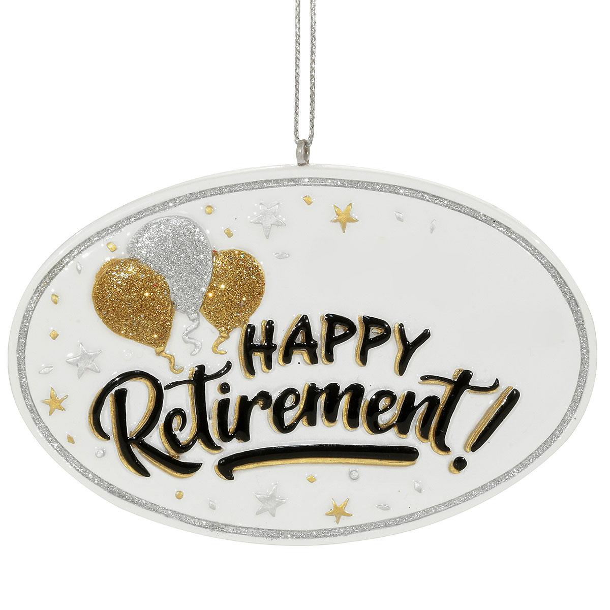 Happy Retirement Resin Ornament