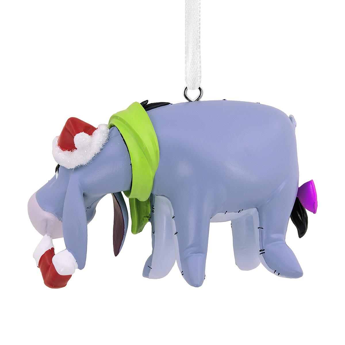 Eeyore With Stocking Resin Ornament