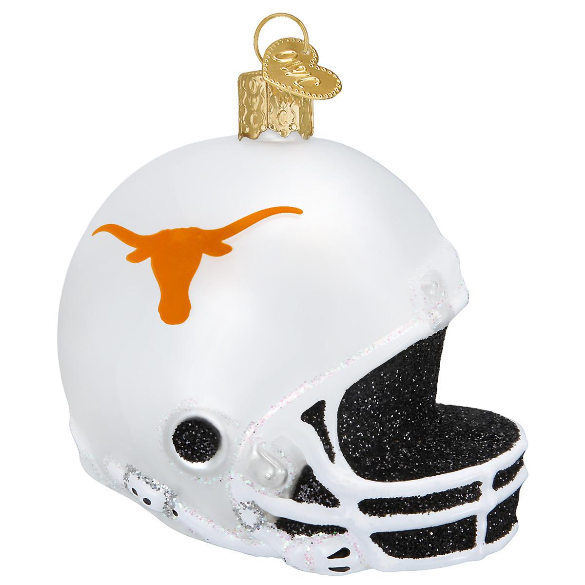 University Of Texas At Austin Football Helmet Glass Ornament