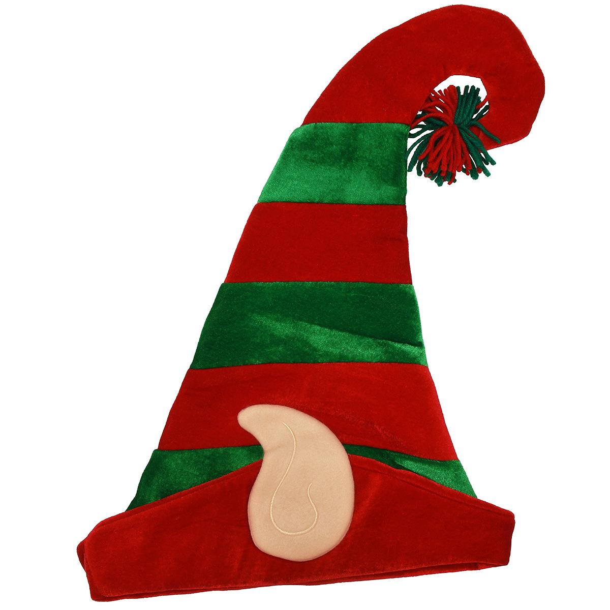 17 Inch Red And Green Elf Hat