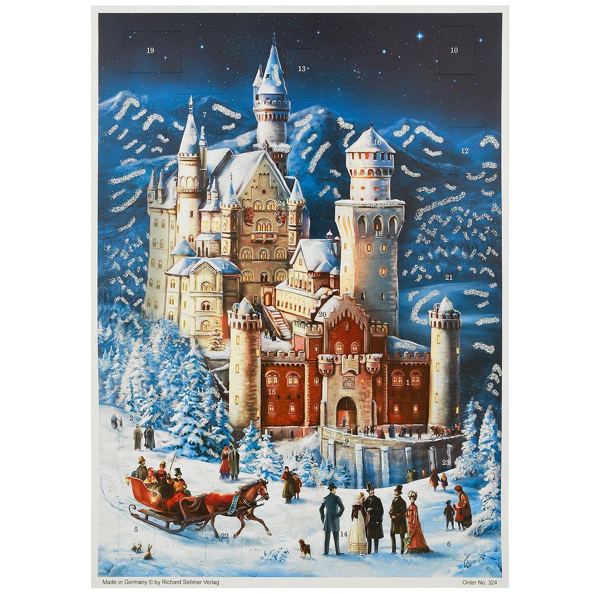 Neuschwanstein Castle Paper Advent Calendar