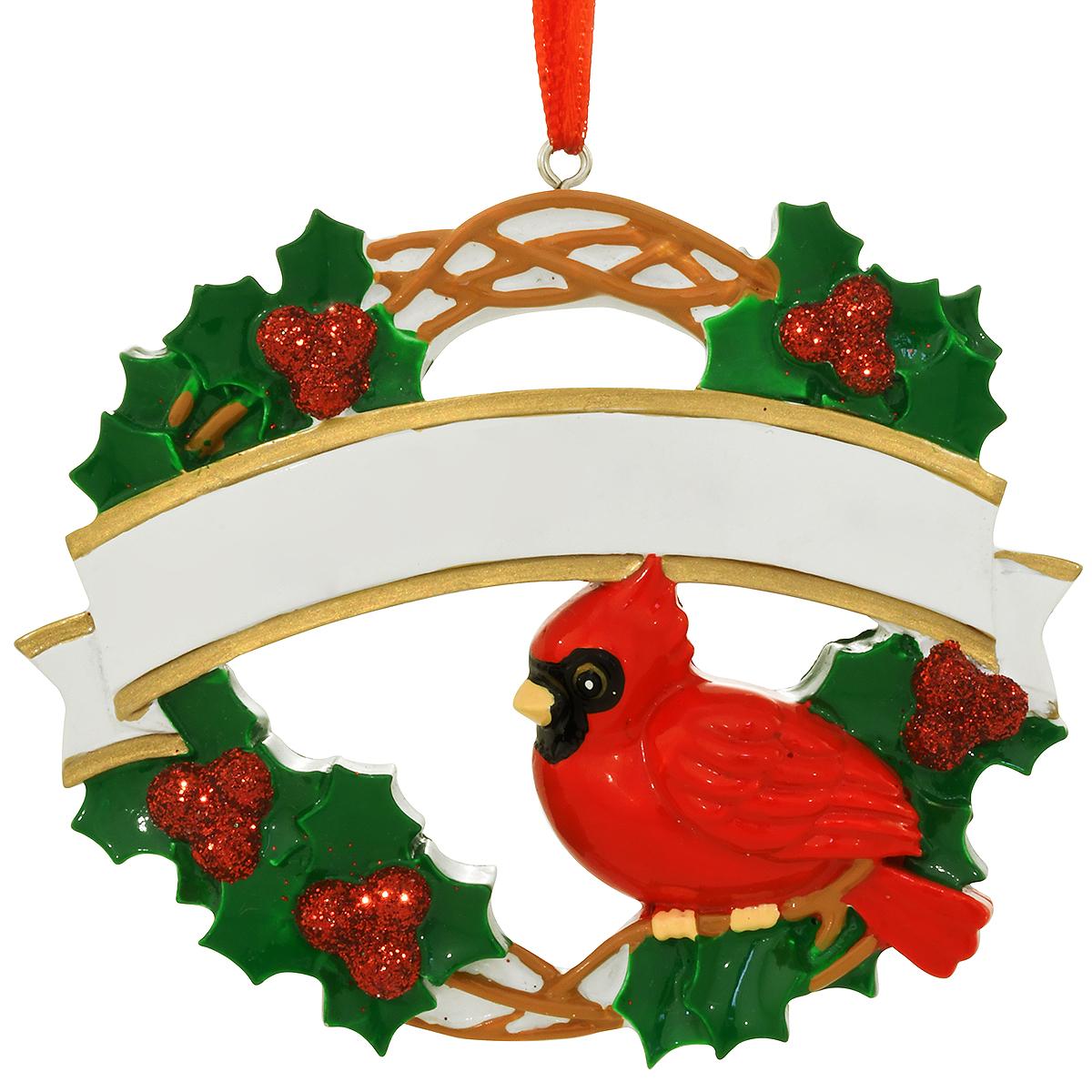 Cardinal In Wreath Ornament