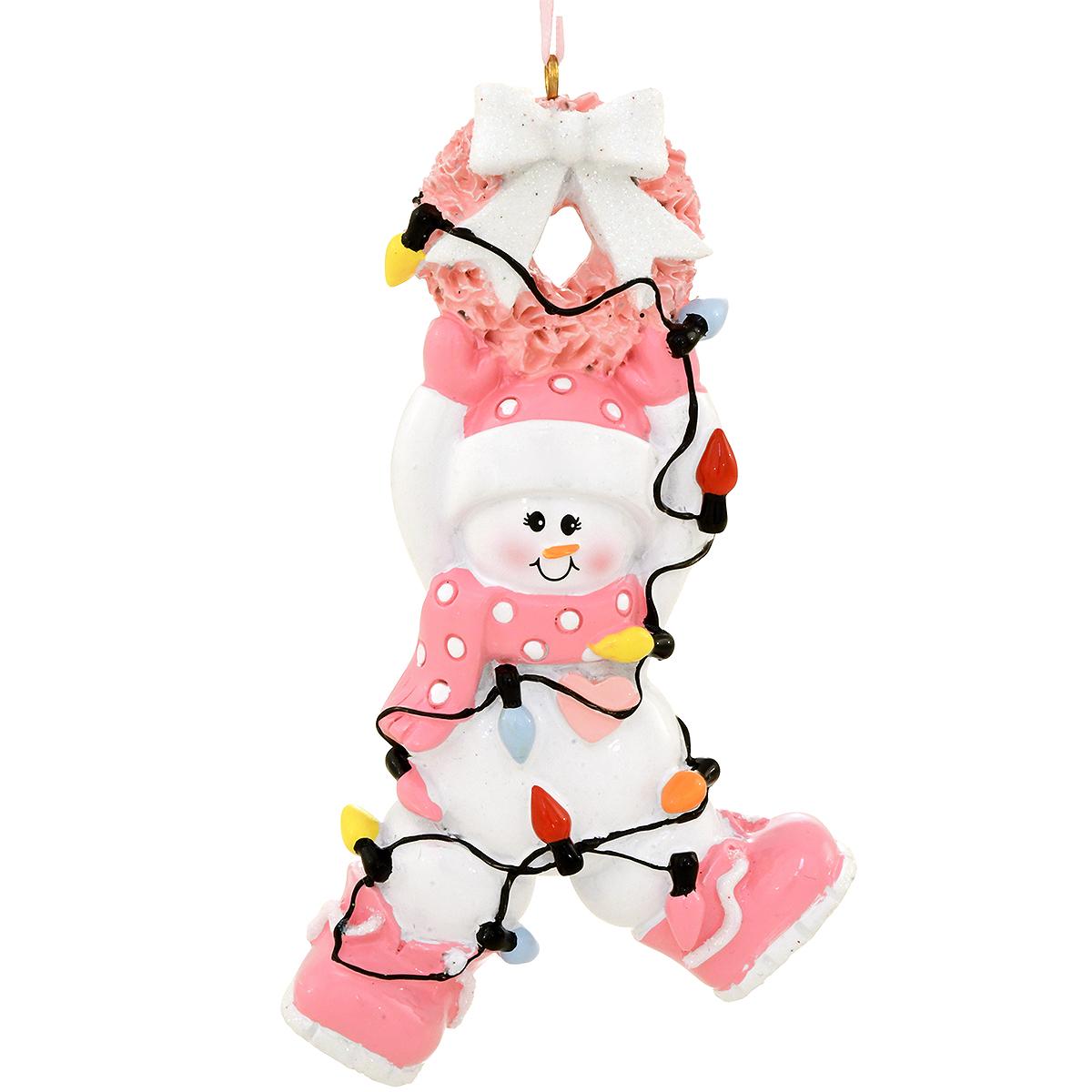Snowman Girl Ornament