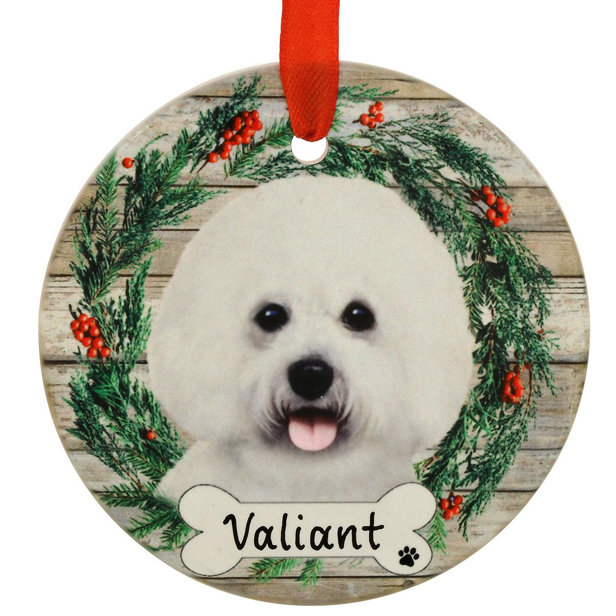 Personalized Bichon Frisé Ceramic Ornament