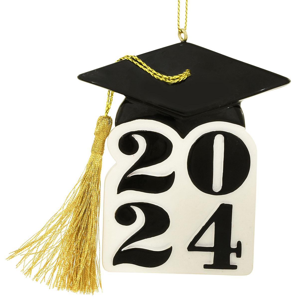 2024 Graduation Cap Ornament With Date And Tassel