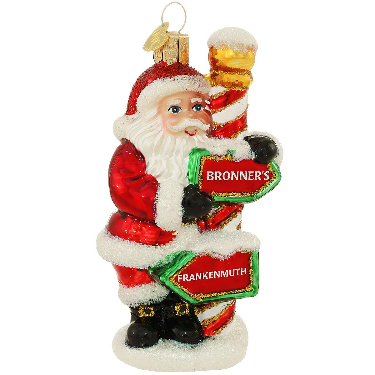 Bronner's Santa With Signpost