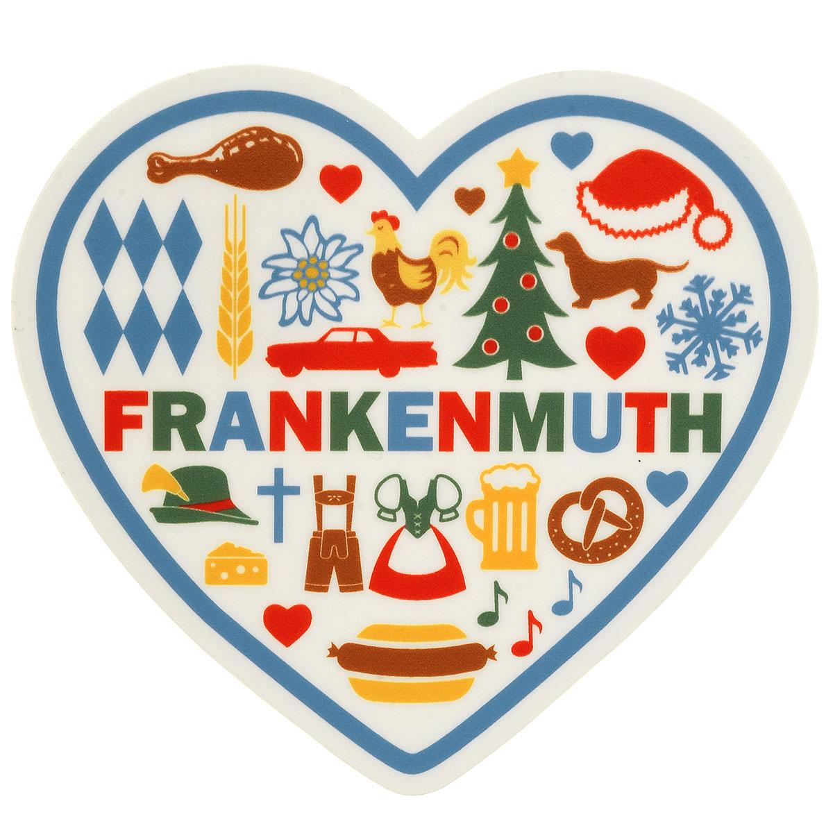 Frankenmuth Icons Heart Sticker